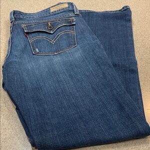 Levi’s 545 Low Boot Cut size 8 Blue Denim Jeans